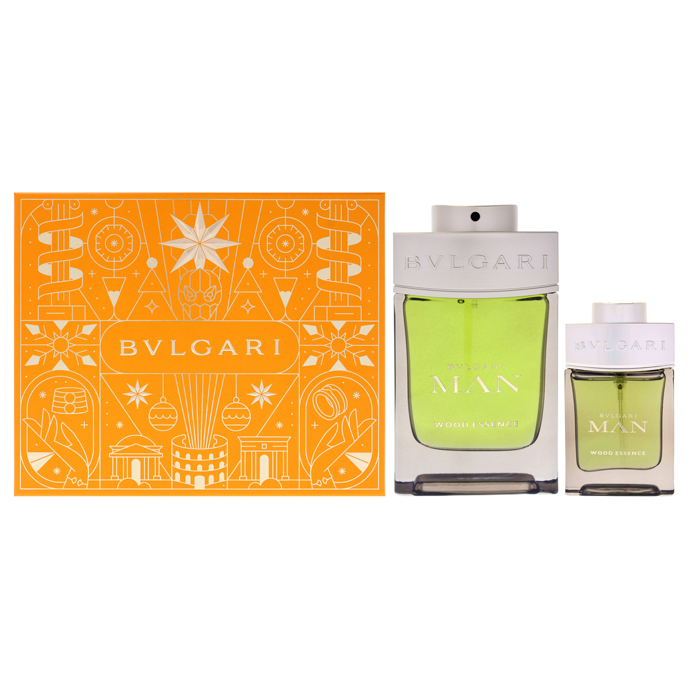 Bvlgari Man Wood Essence by Bvlgari for Men - 2 Pc Gift Set